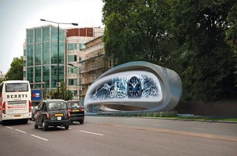 Для Лондона разработали изогнутый цифровой билборд